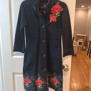 JW Los Angeles Coat button up size XS